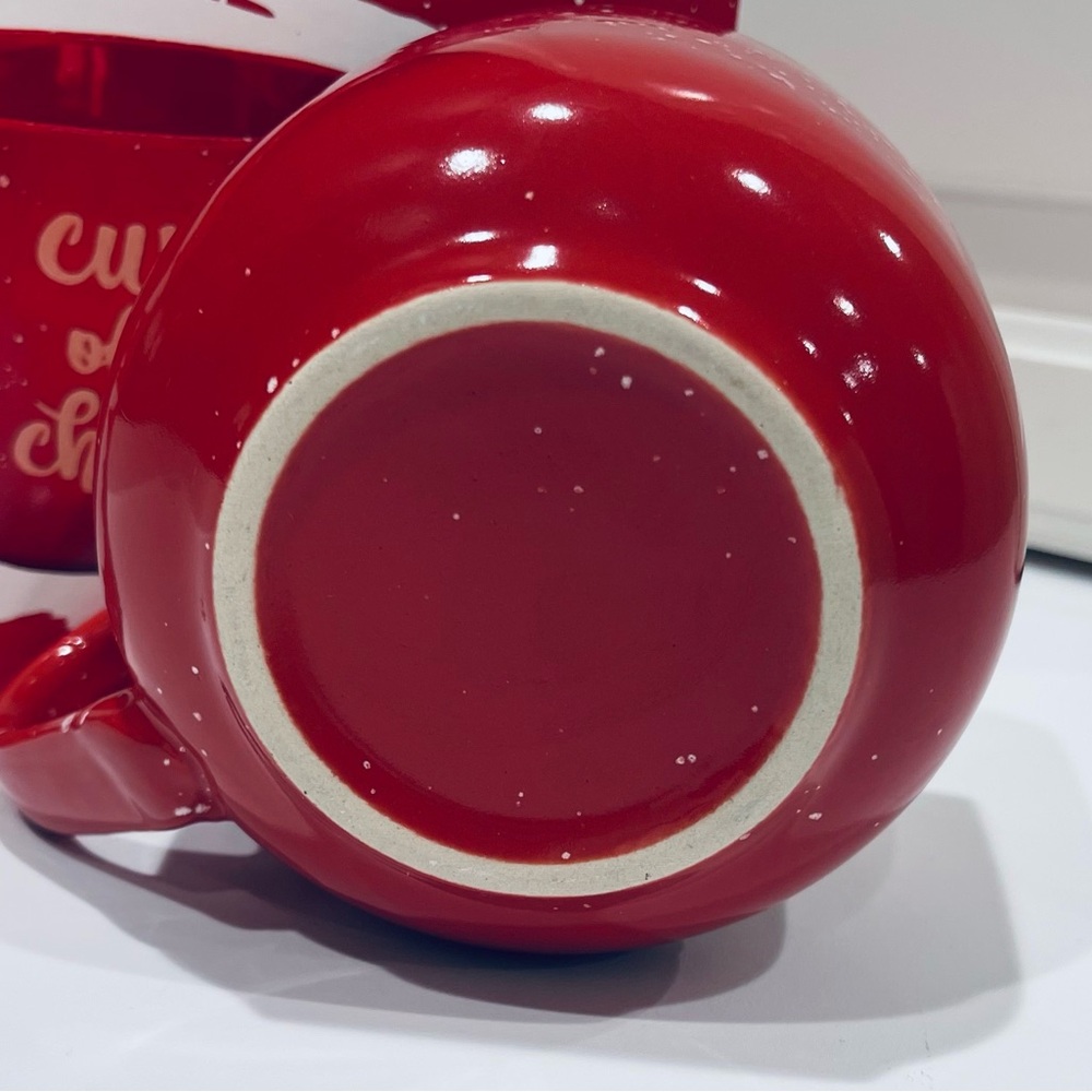 NEW! Red “Cup of Cheer” Mug New In Box - Picture 9 of 14